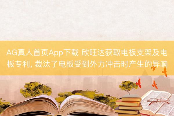 AG真人首页App下载 欣旺达获取电板支架及电板专利， 裁汰了电板受到外力冲击时产生的异响
