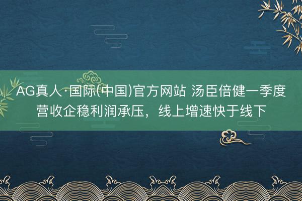 AG真人·国际(中国)官方网站 汤臣倍健一季度营收企稳利润承压,线上增速快于线下